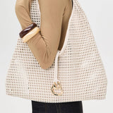 Missie Woven Hobo Bag