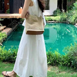 Microfiber Straw Bag