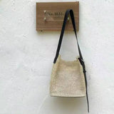 Microfiber Straw Bag