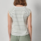 Rip Stripe Short Sleeve Scoop