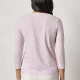 Side Slit Split Neck Top