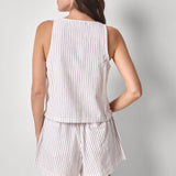 Sleeveless Zip Top