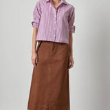 Straight Fit Short Button Down