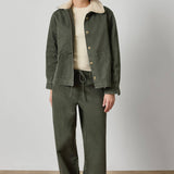 Washed Twill Pleat Back Jacket