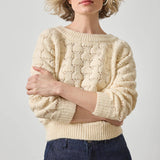 Long Sleeve Ballet Neck Sweater