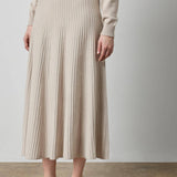 Knit Flared Skirt