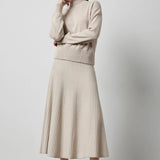 Knit Flared Skirt