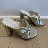Knot Metallic Heel