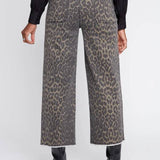 Animal Print Wide Leg Pant
