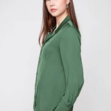 Silk Button Up Blouse