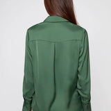 Silk Button Up Blouse