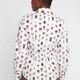 Dog Print Poplin Shirt