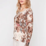 Blurred Print Sweater