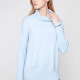 Cowl Neck Relaxed Knit Sweater