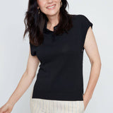 Button Front Knit Polo