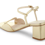 Circle Detail Ankle Strap Heel