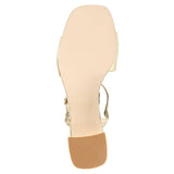 Circle Detail Ankle Strap Heel