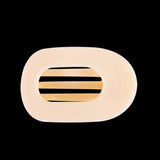 Almond Beige Large Flat Clip