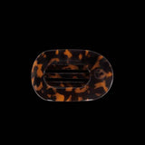 Small Tortoise Flat Round Clip