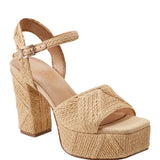Calyn Raffia Platform Sandal