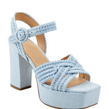 Woven Platform Sandal Heel