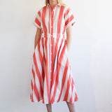 Drop Shoulder Stripe Dress