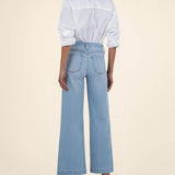 Meg High Rise Wide Leg W Patch