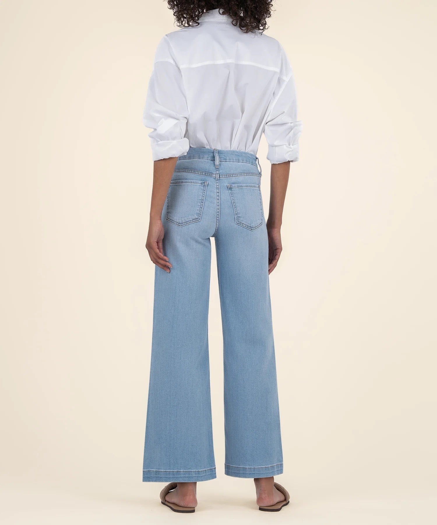 Meg High Rise Wide Leg W Patch