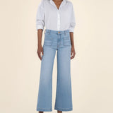 Meg High Rise Wide Leg W Patch