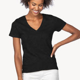 V-Neck Short Sleeve Back Seam