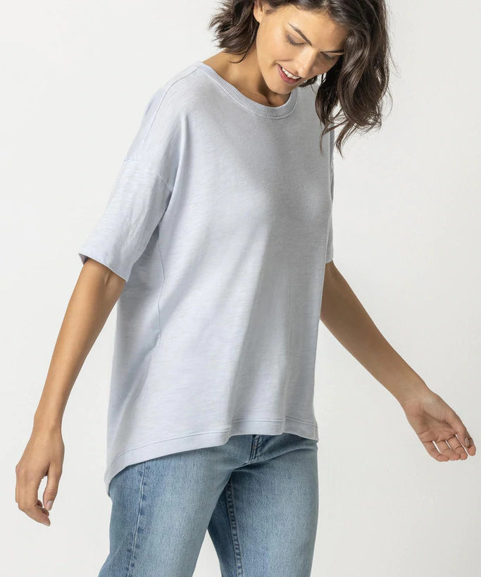 Hi-Low Elbow Sleeve Tee