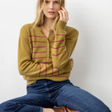 Button Front Henley Sweater