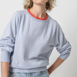 Crochet Trim Sweater