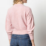 Pleated Sleeve Crewneck Sweate