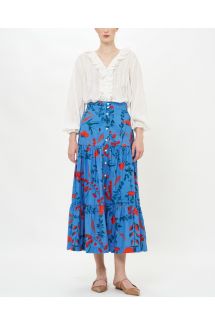 Button Front Skirt
