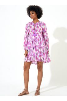 Balloon Sleeve Short Dress