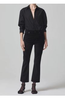 Isola Cropped Boot in Velvet
