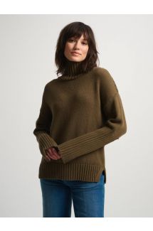 Cotton High Rib Turtleneck