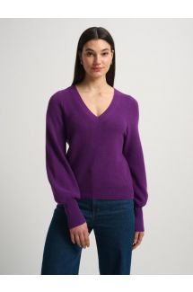 Cotton Silk Blouson Sleeve Top