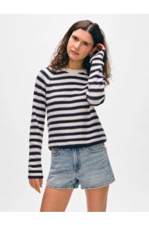 Cashmere Striped Sweatshirt