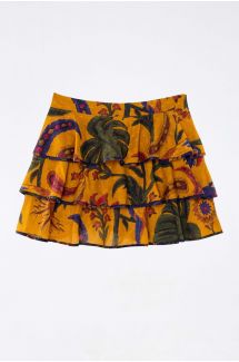Tropical Tapestry Mini Skirt