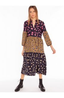 L/S Printed Midi