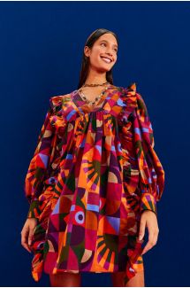 Graphic Toucans Mini Dress