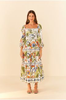 Summer Garden Midi Dress