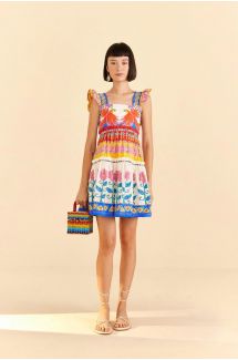 Vivid Garden Mini Dress