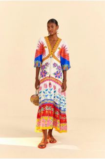 Vivid Garden Maxi Dress
