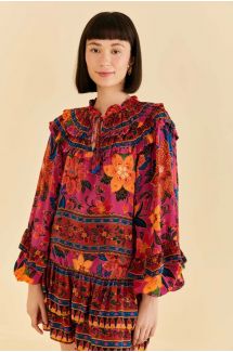 Tropical Long Sleeve Blouse