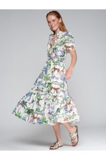 Ivy Dress w/ Jungle Print