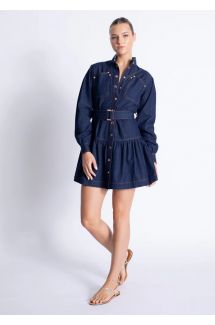 Saraswati Denim Mini Dress