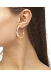 Lila Hoop Earring-Natural